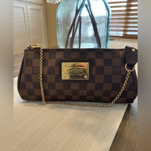 LOUIS VUITTON Damier Eva Chain Shoulder Bag